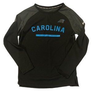 Nike Black Carolina Panthers Women's XS Tailgate Performance Long Sleeve Tee